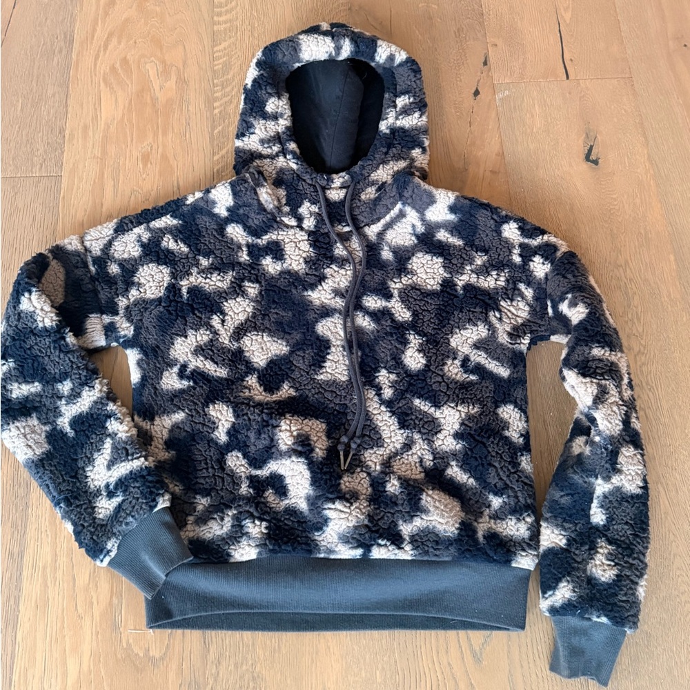 Cozy Camouflage Sherpa Hoodie by Zella